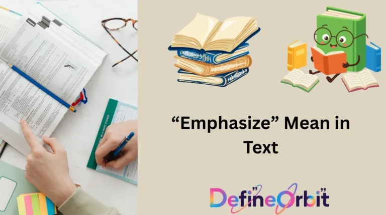“Emphasize” Mean in Text