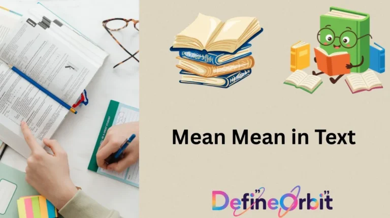 Mean Mean in Text