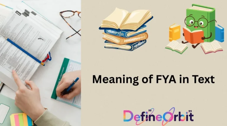Meaning of FYA in Text